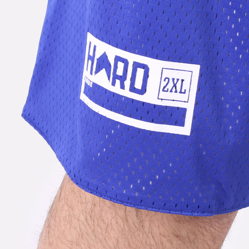 мужские синие шорты Hard HRD Shorts Hard-blue/wht-402 - цена, описание, фото 6